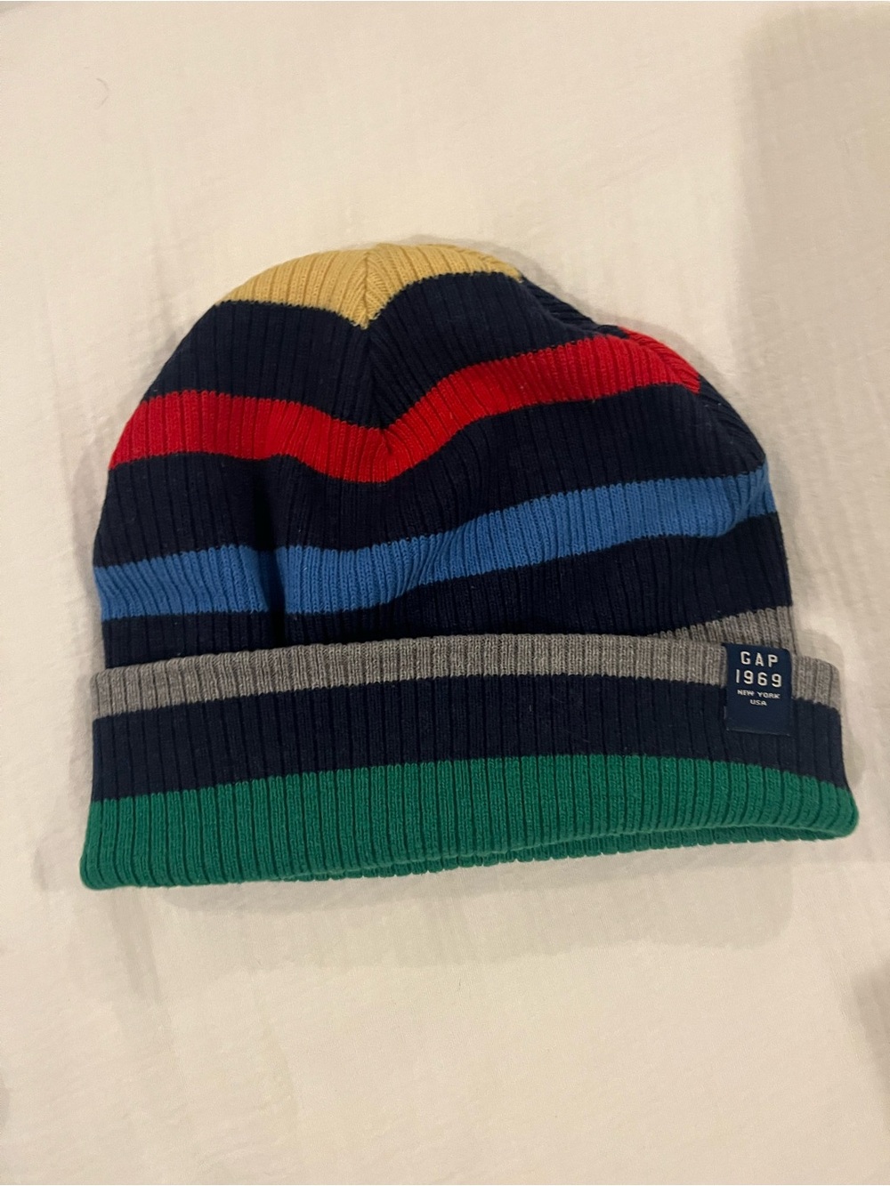 GAP Kids Ribbed Stripe Beanie - Multicolor